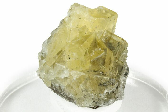 Gemmy Yellow Fluorite Cluster - Spain #327156